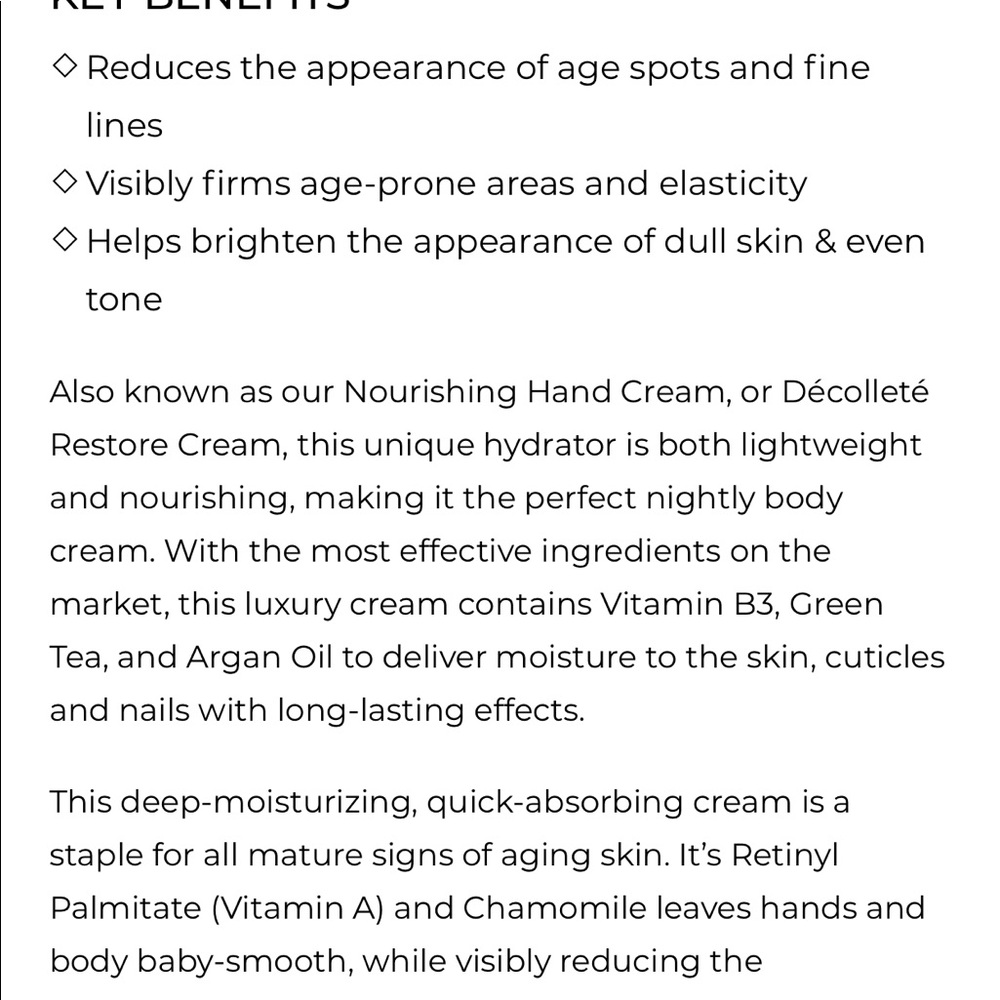 Glamour Trends LLC Restore Hand And Body Cream - Picture 5 of 5